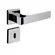 Fechadura Perfil 4302 Interna Cromada Quadratta Reta Roseta Aliança
