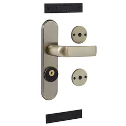 Fechadura Perfil 4170Z 3x1 Externa Tetra Zamac Bronze Latonado Kit Aliança