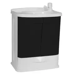 Gabinete C/Lavatorio 45X32X58Cm Astra (Br/Pt)