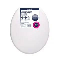 Atlas Assento Sanitário Almofadado Basico Oval Branco Universal