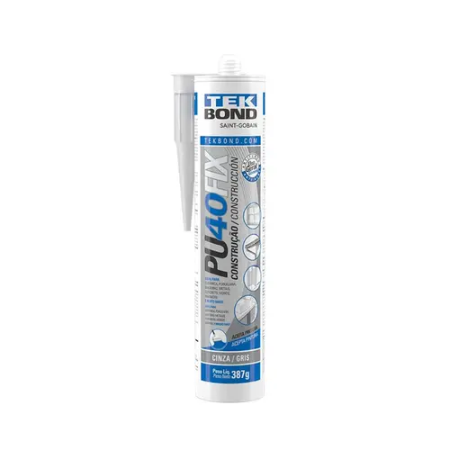 Pu40Fix Cinza Cartucho 387G/280Ml Tekbond