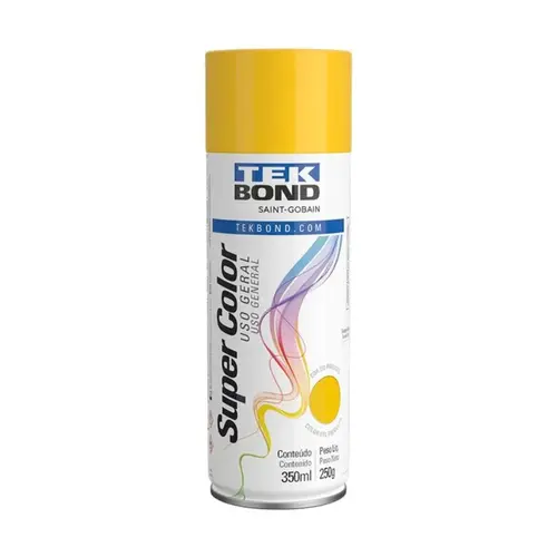 Tinta Spray Uso Geral Amarelo 350Ml TekBond