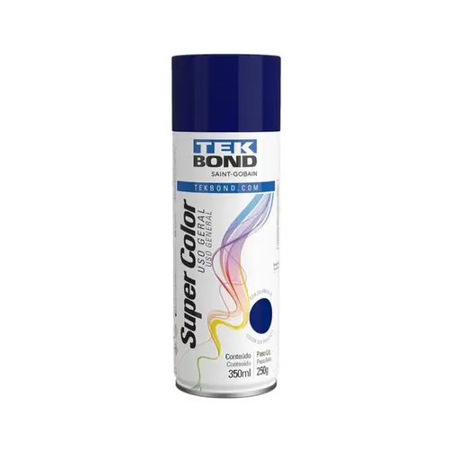 Tinta Spray Uso Geral Azul Escuro 350Ml TekBond