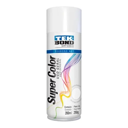 Tinta Spray Uso Geral Brilhante Brilhante 350Ml TekBond