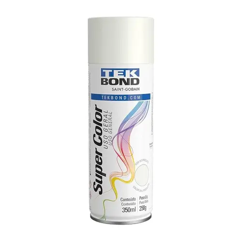 Tinta Spray Uso Geral Branco Fosco 350Ml TekBond