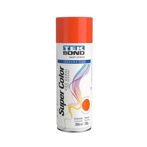 Tinta Spray Uso Geral Laranja 350Ml TekBond