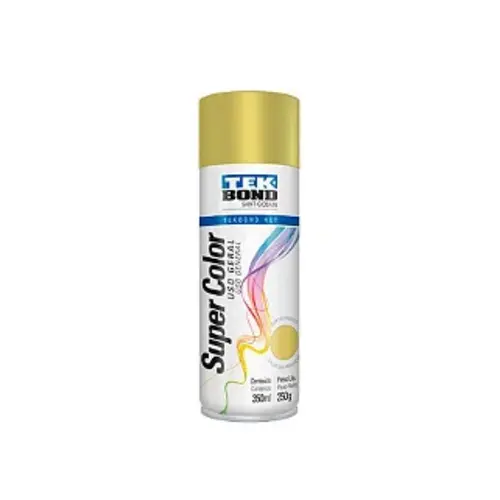 Tinta Spray Uso Geral Ouro Metalico 350Ml TekBond