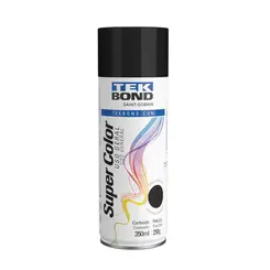Tinta Spray Uso Geral Preto Alta temperatura 350Ml TekBond