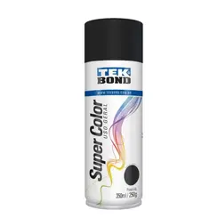 Tinta Spray Uso geral Preto Fosco Alta Temperatura 350Ml TekBond