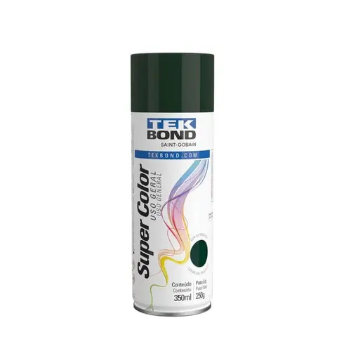 Tinta Spray Uso Geral Verde Escuro 350Ml TekBond