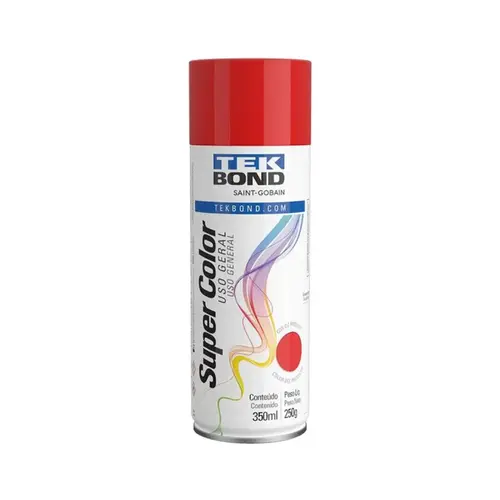 Tinta Spray Uso Geral Vermelho 350Ml TekBond