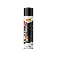 Tinta Spray Alta Temperatura Preto Fosco Mundial Prime