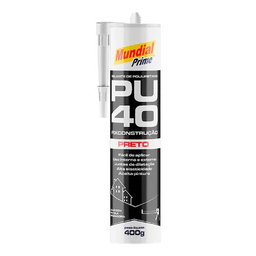 Silicone Pu40 400gr Preto Mundial Prime