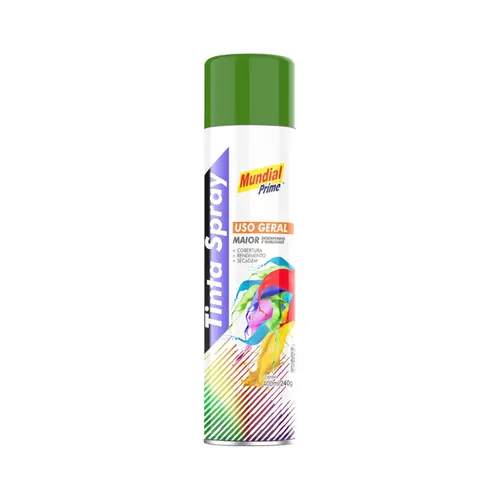 Tinta Spray Uso Geral Verde Escuro 400ml Mundial Prime