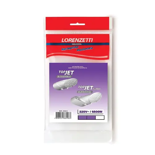 Resistência p/ Ducha Top Jet Eletrônica 6800w 220v 3056-G Lorenzetti