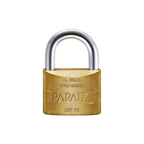 Cadeado Latão 70mm c/Chave Papaiz