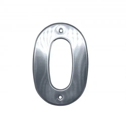 Numero Aluminio Aço Inox  N.0 Rocha