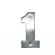 Numero Aluminio Aço Inox  N.1 Rocha