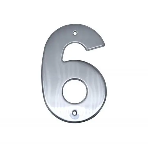 Numero Aluminio Aço Inox N.6 Rocha