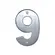 Numero Aluminio Aço Inox N.6 Rocha