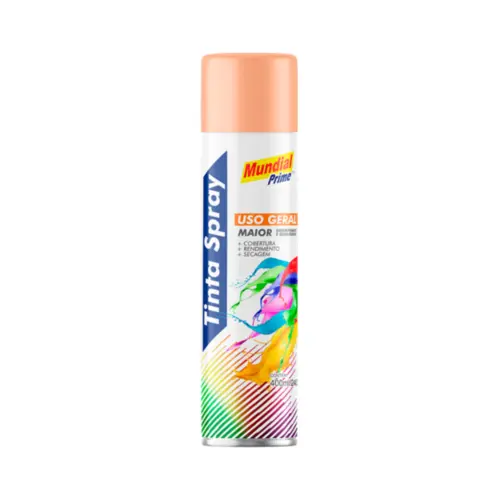 Tinta Spray Uso Geral Pessego 400ml Mundial Prime