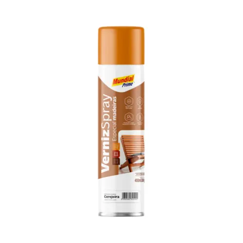 Tinta Spray Verniz Cerejeira Para Madeiras 400ml Mundial Prime