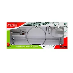 Kit Acessórios P/ Banheiro Monaco Cristal Duda