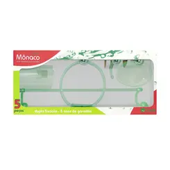 Kit Acessórios P/ Banheiro Monaco 5Pc Cr Verde* Duda