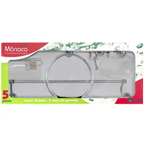 Kit Acessórios P/ Banheiro Monaco 5Pc Supcris. Duda