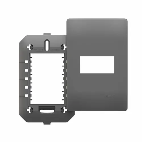 Placa 4x2 com Suporte p/ 1Módulo - Habitat Onix Fame