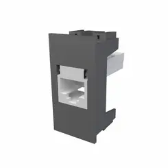 Módulo Tomada RJ45 CAT 5E - 8 Vias - Habitat Onix Fame
