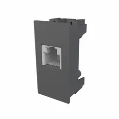 Módulo Tomada RJ11 - 2 Vias - Habitat Onix Fame