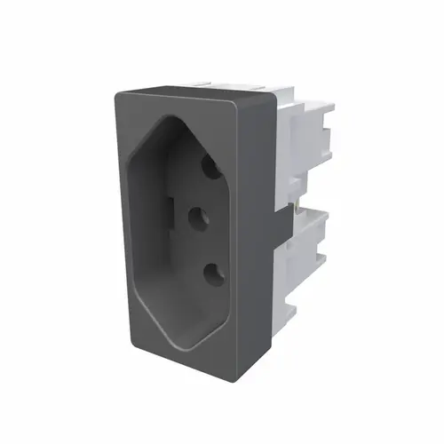 Módulo Tomada 2P+T 10A/250V~Habitat Onix Fame
