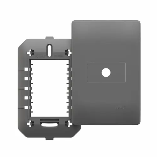 Placa 4x2 com Suporte Saída de Fio Ø10mm - Habitat Onix Fame