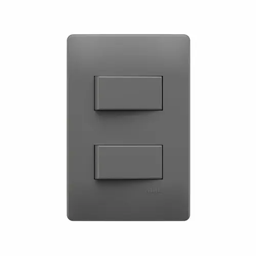 Conjunto 2Interruptor Simples 10A/250V~Habitat Onix Fame