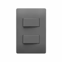 Conjunto 2Interruptor Simples 10A/250V~Habitat Onix Fame