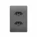 Conjunto 2Tomadas 2P+T 10A/250V~Habitat Onix Fame