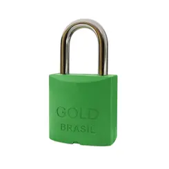 Cadeado Color Verde 30mm Gold