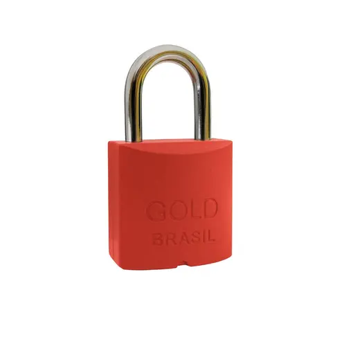 Cadeado Color Vermelho 30mm Gold