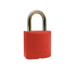 Cadeado Color Vermelho 30mm Gold