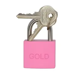 Cadeado Color Rosa 25mm Gold