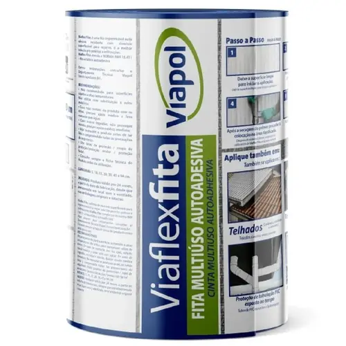 Fita Viaflex Autoadesiva 0,15 x 10m Alumino Viapol