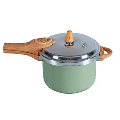Panela de Pressão Indução Pressure Antiaderente Ceramic Life 4,2 Litros Verde Brinox