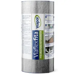 Fita Viaflex Autoadesiva 0,20 x 10m Aluminio Viapol