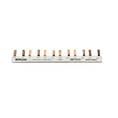 Barramento Bif.Din 80A 2X06 220/440 Brb12D Brum