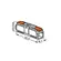 Wago Conector Emenda 2 Polos Reto Crt 2Pcs 221-2411